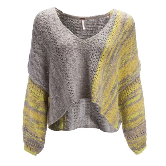 🔥Free People Amethyst Sweater Gray Size Medium - Picture 2 of 4